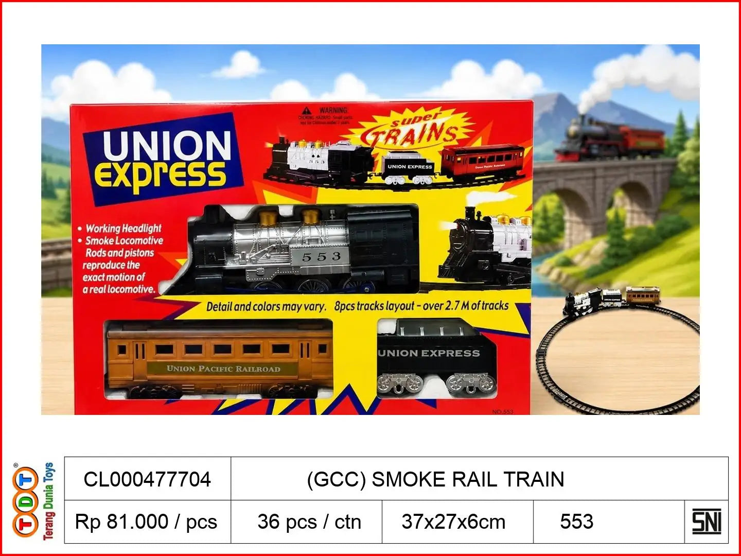(GCC) SMOKE RAIL TRAIN