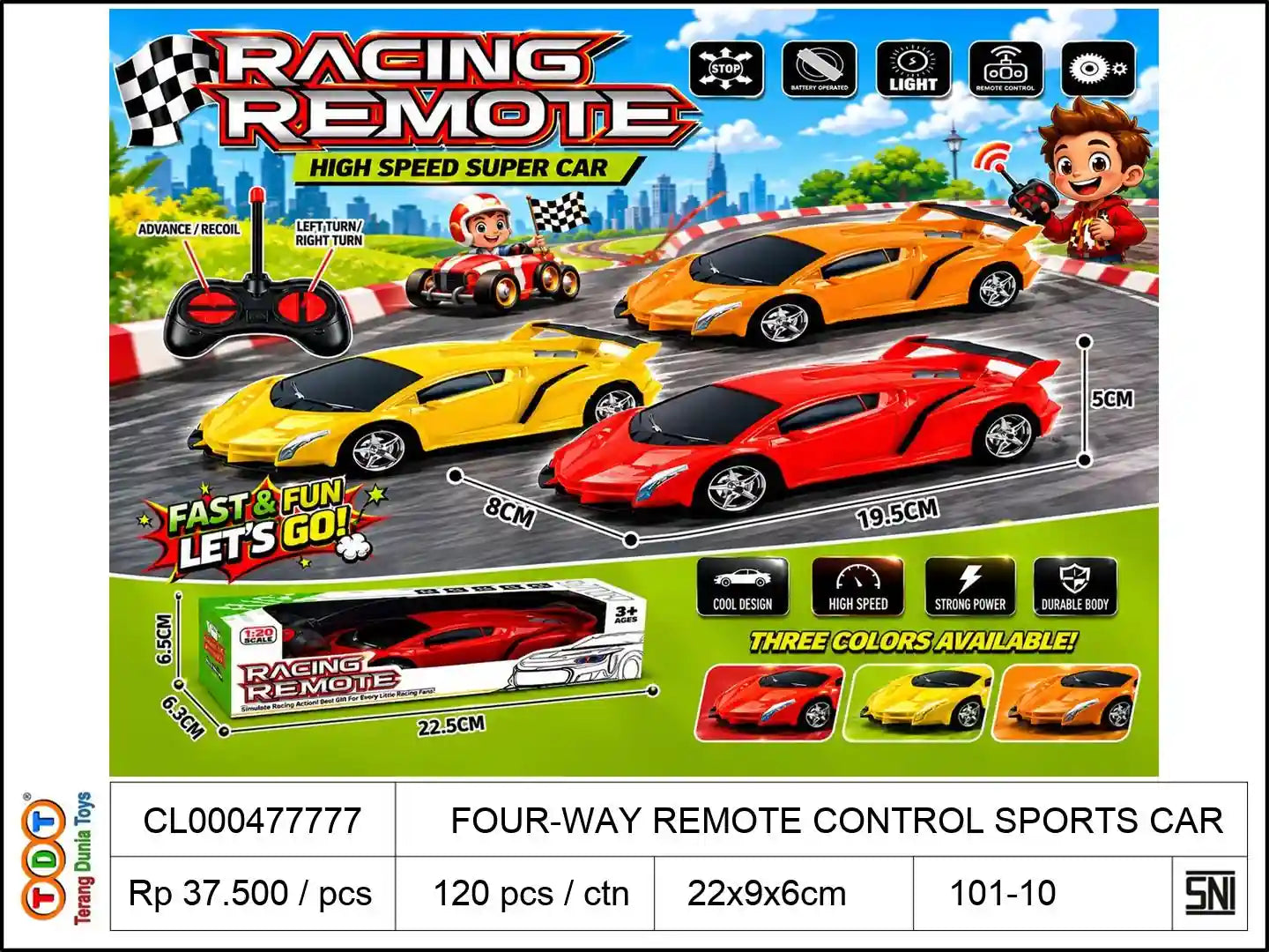 FOUR-WAY REMOTE CONTROL SPORTS CAR