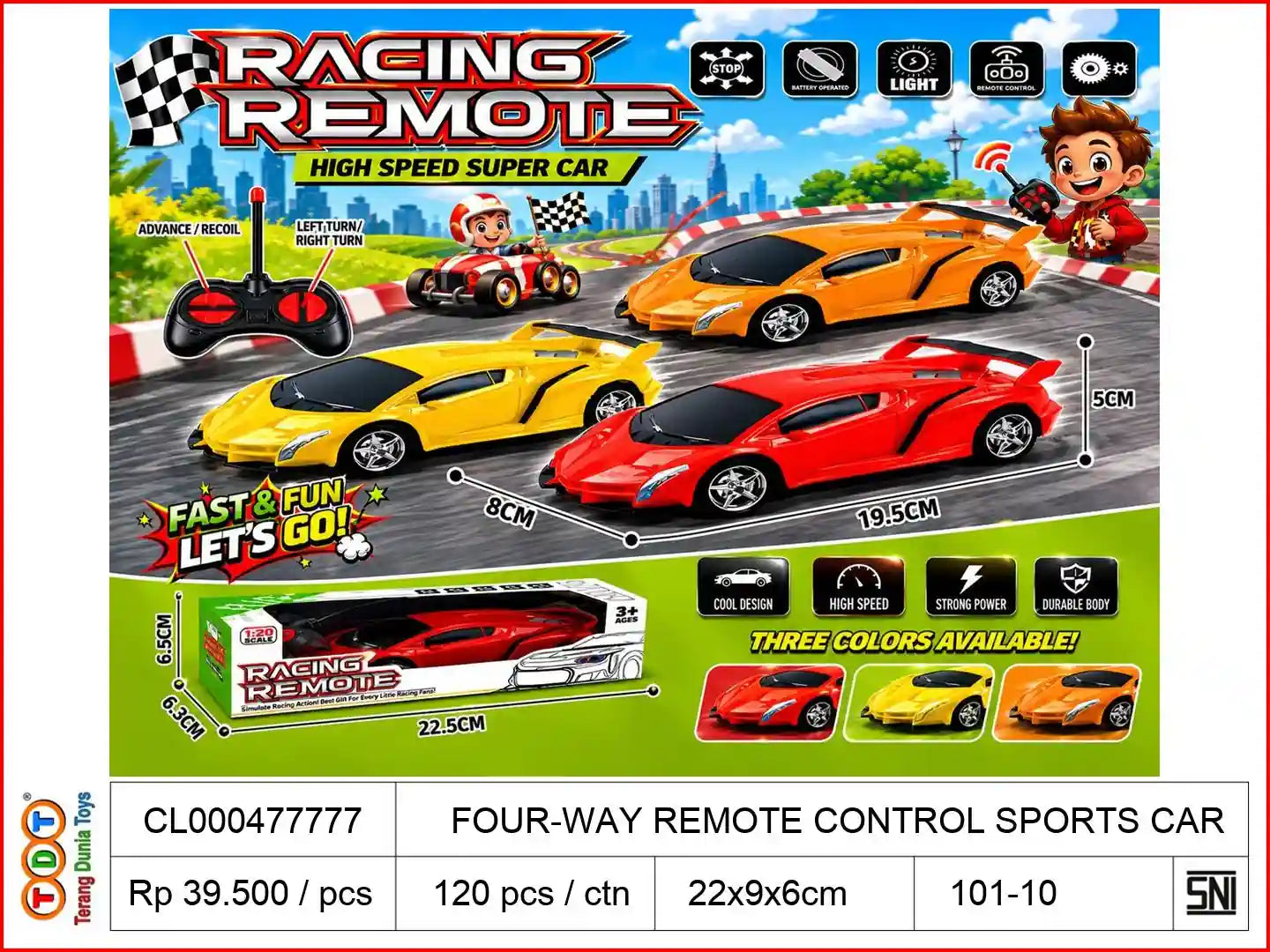 FOUR-WAY REMOTE CONTROL SPORTS CAR