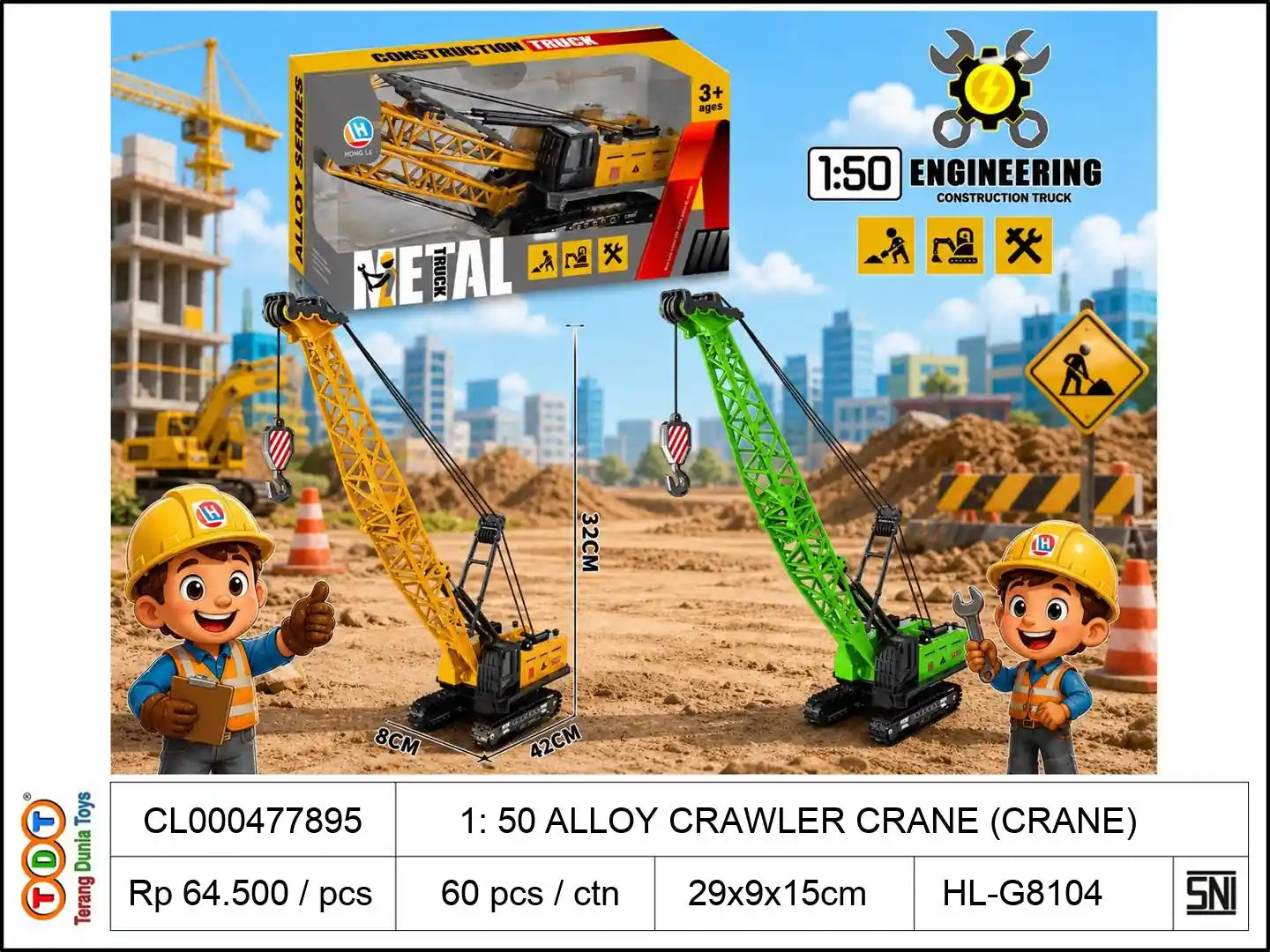 1: 50 ALLOY CRAWLER CRANE (CRANE)