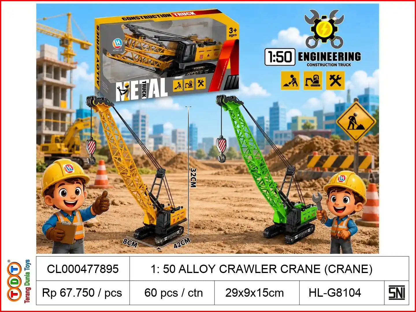 1: 50 ALLOY CRAWLER CRANE (CRANE)