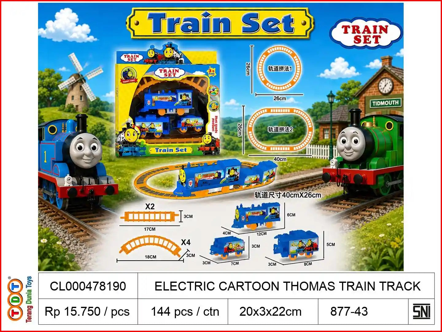 ELECTRIC CARTOON THOMAS TRAIN TRACK