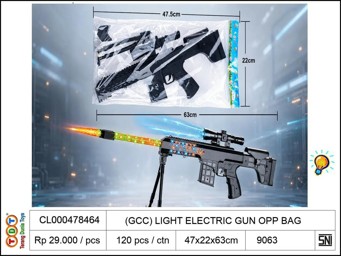 (GCC) LIGHT ELECTRIC GUN OPP BAG