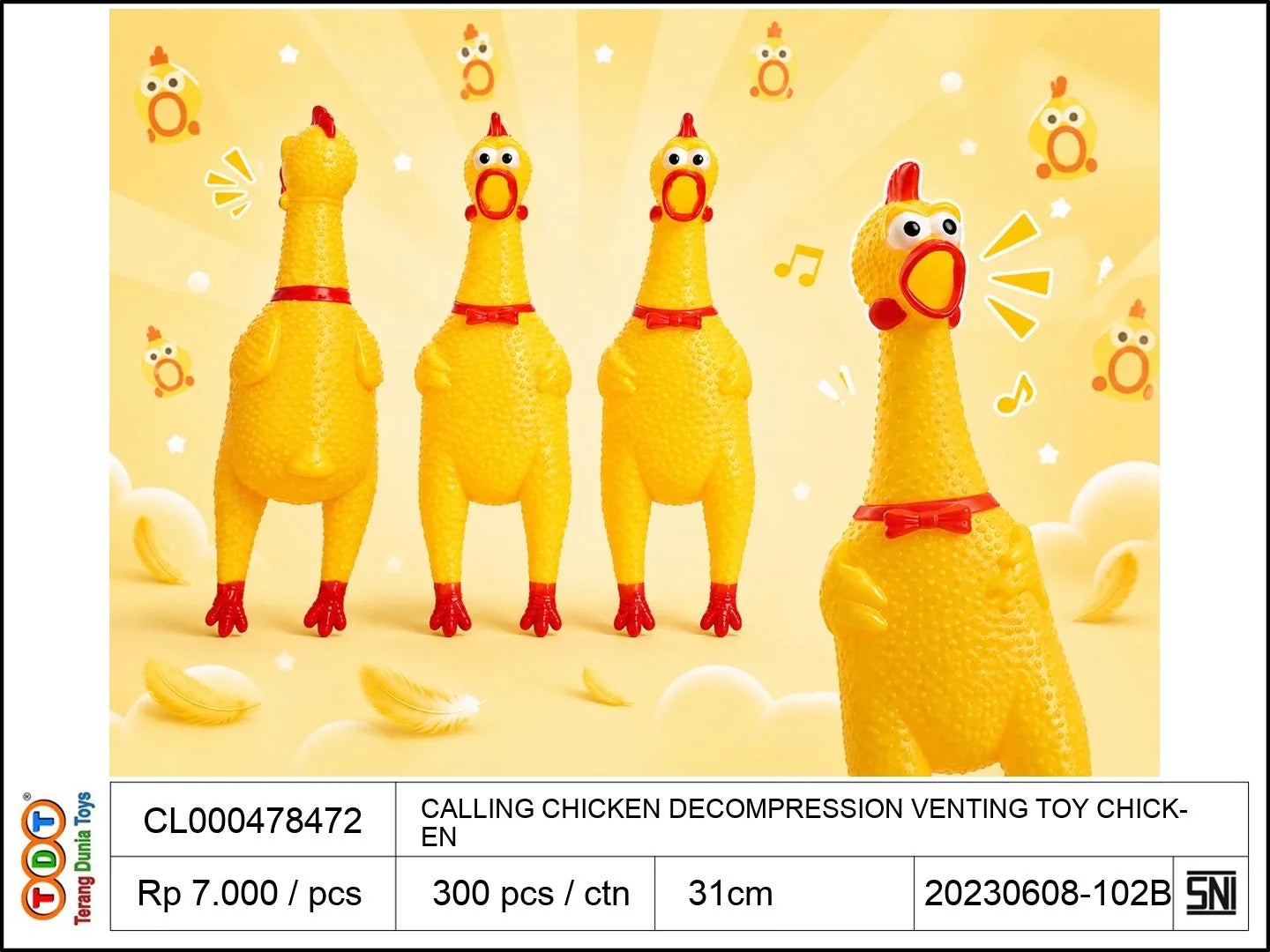 CALLING CHICKEN DECOMPRESSION VENTING TOY CHICKEN