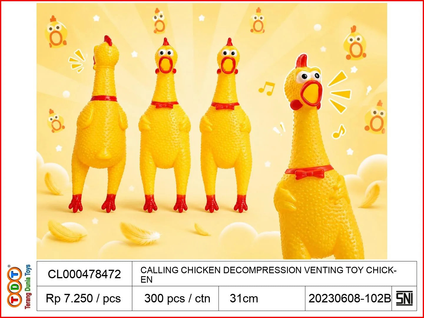 CALLING CHICKEN DECOMPRESSION VENTING TOY CHICKEN