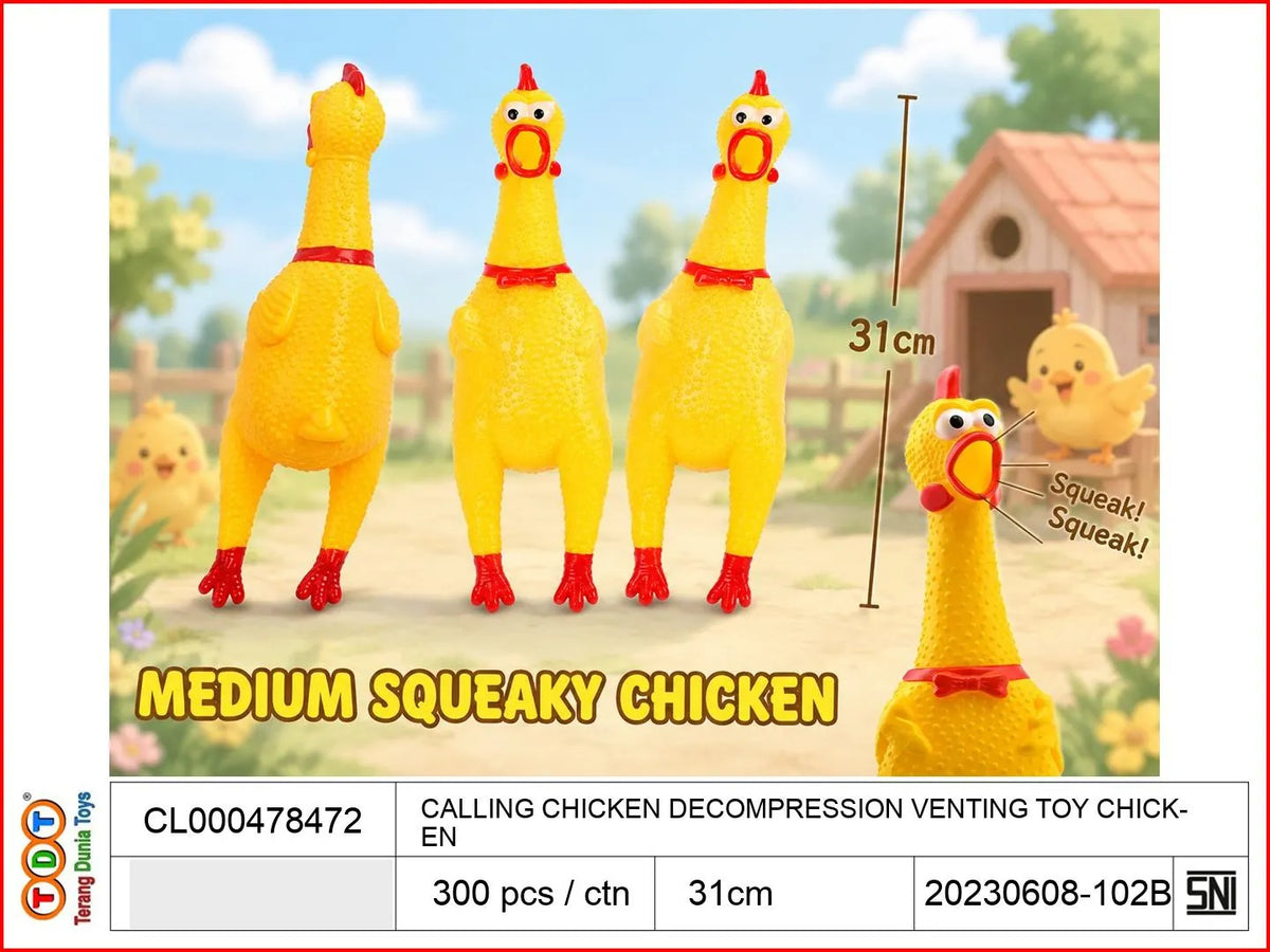 CALLING CHICKEN DECOMPRESSION VENTING TOY CHICKEN

TAGS : FIGUR HEWAN BINATANG KARET RUBBER BUNYI SQUEEZE LENTUR SENSORI SENSORY