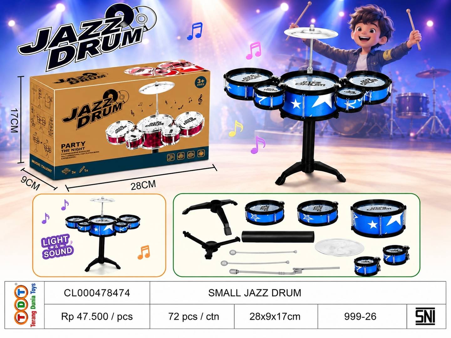 SMALL JAZZ DRUM
