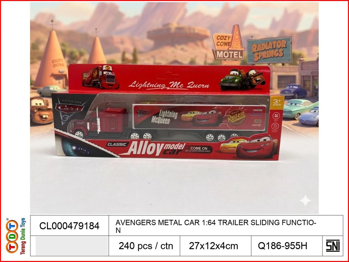 AVENGERS METAL CAR 1:64 TRAILER SLIDING FUNCTION

TAGS : KENDARAAN MAINAN MOBIL MOBILAN DIECAST METAL BESI ALLOY KOLEKSI MINIATUR PAJANGAN HOTWHEELS HOT WHEELS SKALA PINTU BUKA PULL BACK