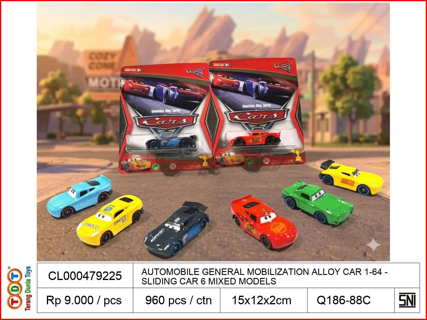 AUTOMOBILE GENERAL MOBILIZATION ALLOY CAR 1-64 SLIDING CAR 6 MIXED MODELS