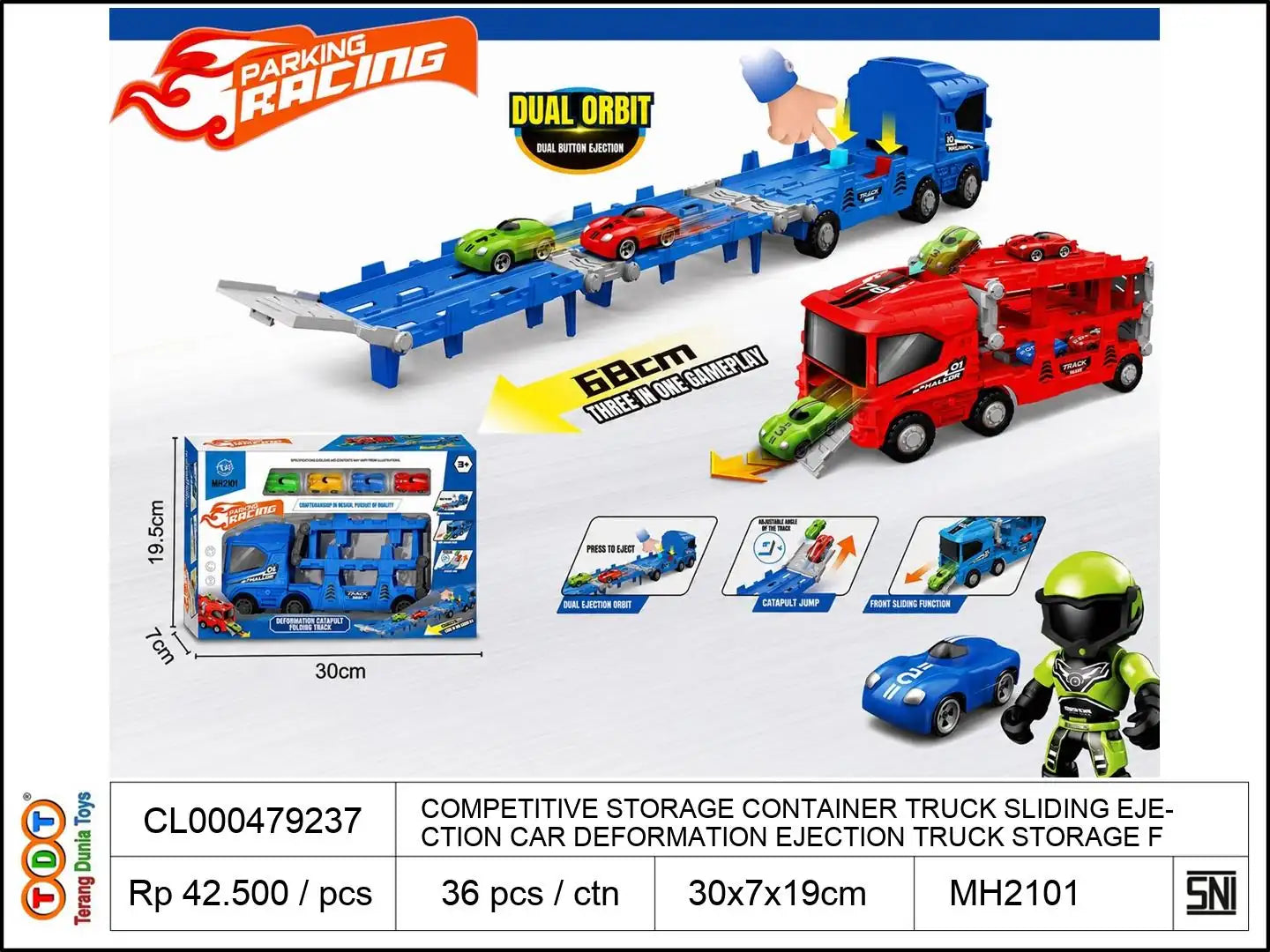 COMPETITIVE STORAGE CONTAINER TRUCK SLIDING EJECTION CAR DEFORMATION EJECTION TRUCK STORAGE FOLDING RAIL CAR CPC