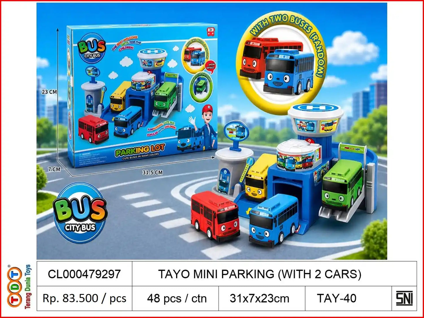 TAYO MINI PARKING (WITH 2 CARS)