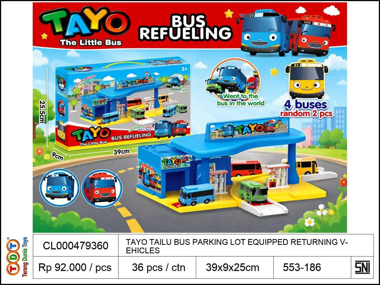 TAYO TAILU BUS PARKING LOT EQUIPPED WITH RETURNING VEHICLES