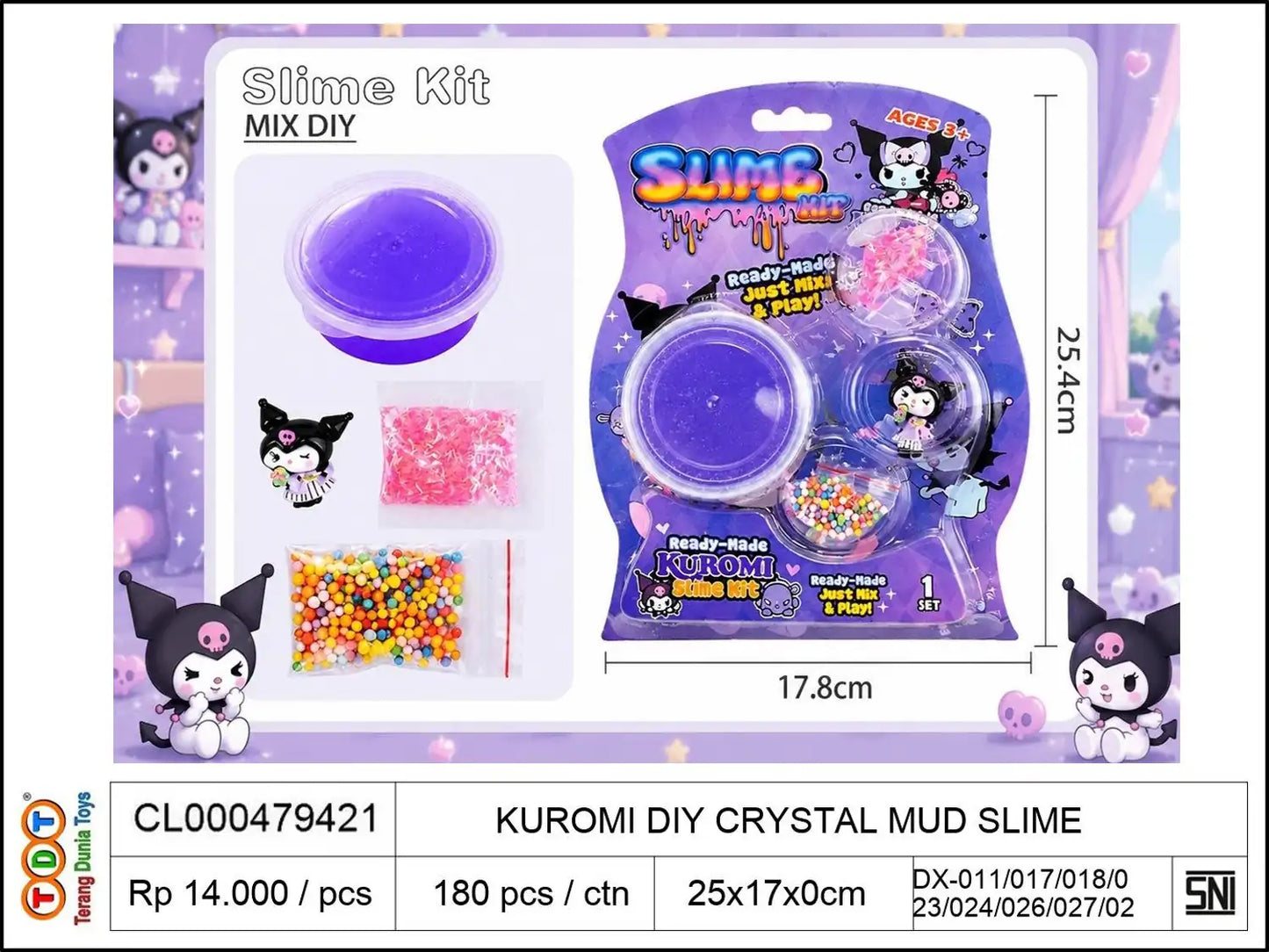 KUROMI DIY CRYSTAL MUD SLIME