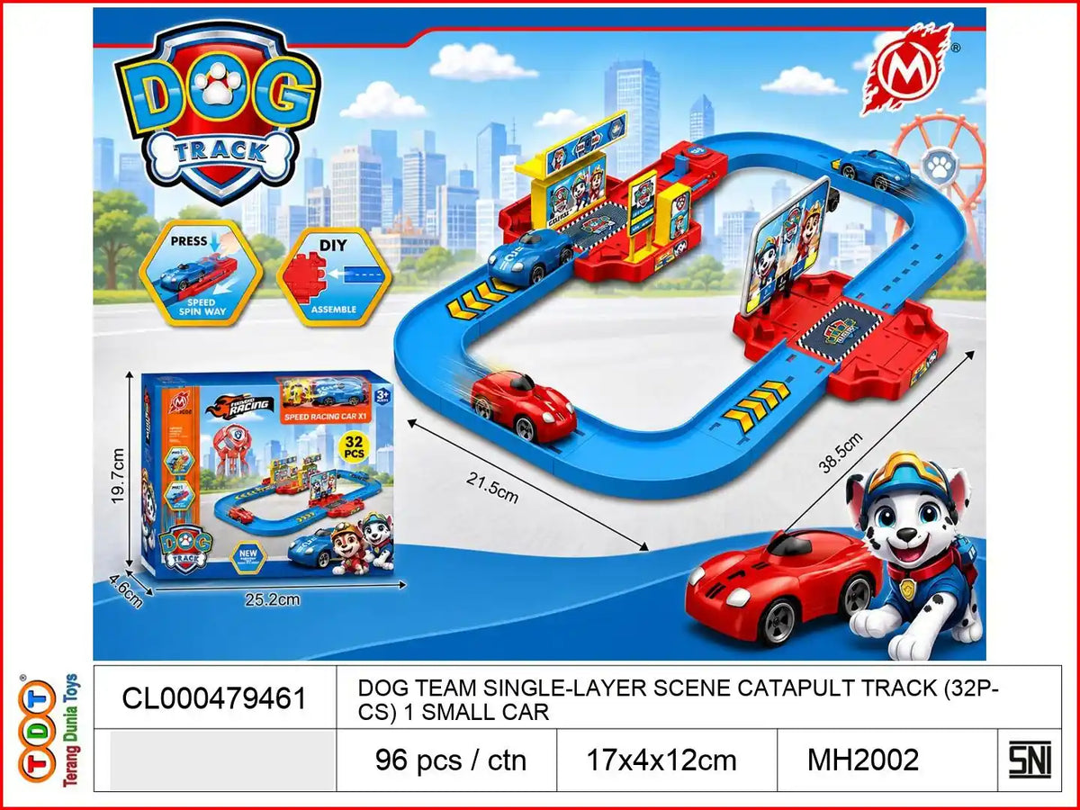 DOG TEAM SINGLE-LAYER SCENE CATAPULT TRACK (32PCS) WITH 1 SMALL CAR

TAGS : KENDARAAN MAINAN TRACK TREK LINTASAN MOBIL MANUAL PEROSOTAN SELUNCURAN GANTI ARAH GRAVITASI PARKIRAN GEDUNG GARASI BERTINGKAT