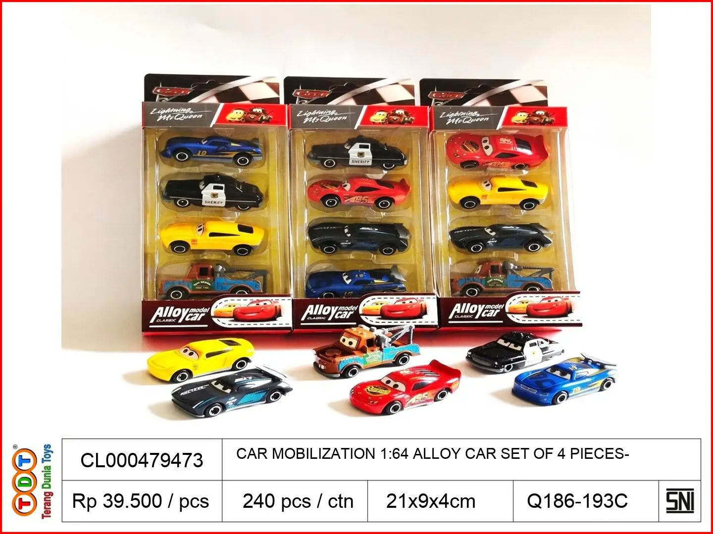 CAR MOBILIZATION 1:64 ALLOY CAR SET OF 4 PIECES