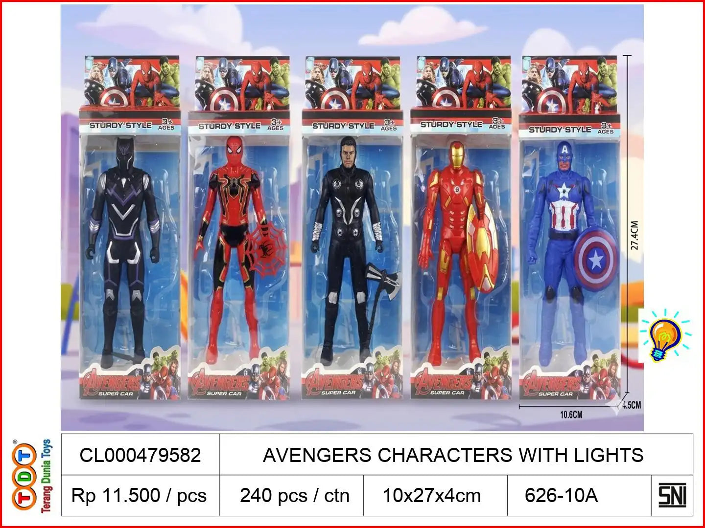 AVENGERS CHARACTERS WITH LIGHTS