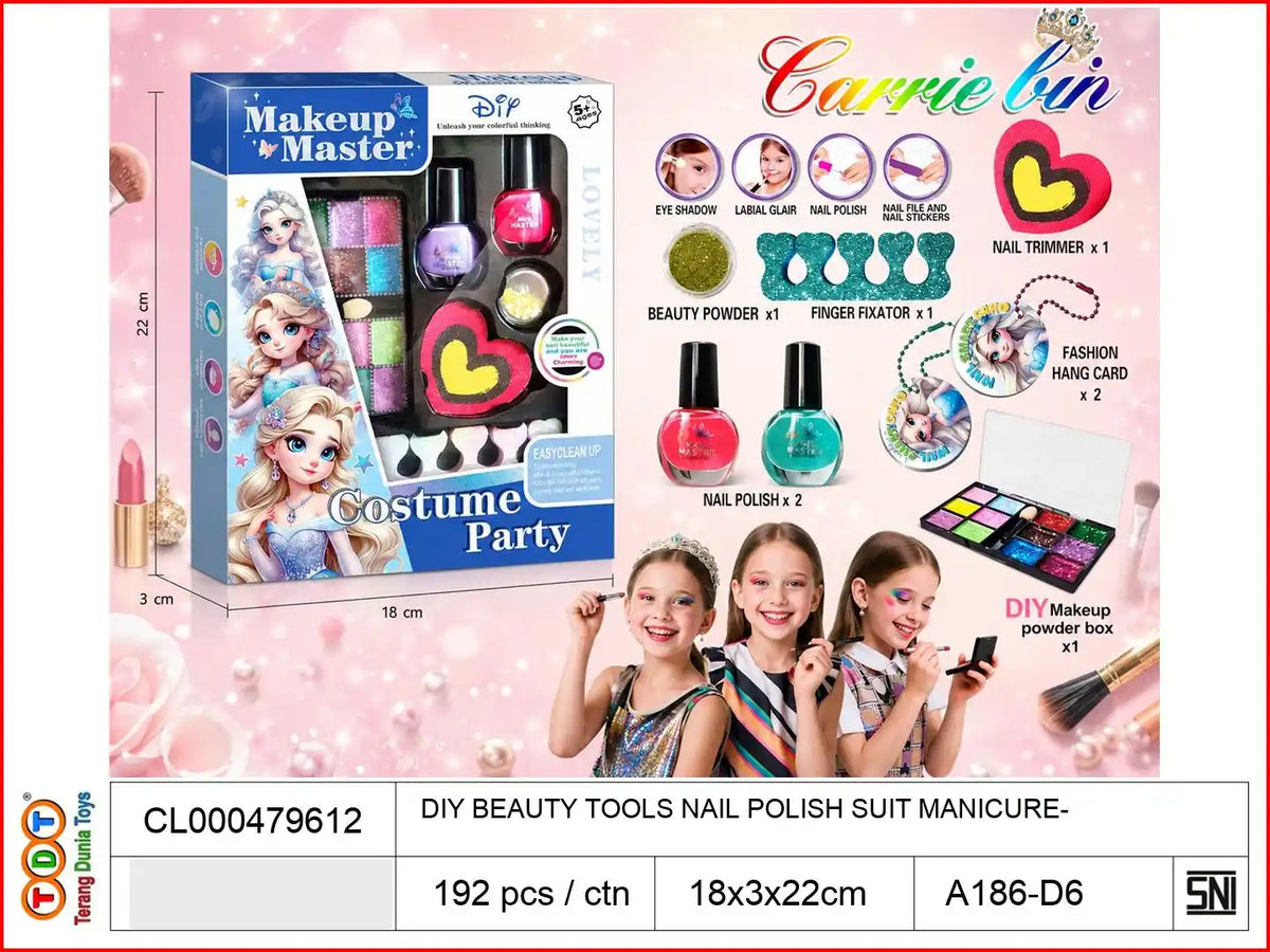 DIY BEAUTY TOOLS NAIL POLISH SUIT MANICURE

TAGS : PLAYSET MAKEUP MEKAP DANDAN RIAS MEJA SALON KECANTIKAN KOSMETIK CERMIN KACA SISIR LIPSTIK CAT KUKU HAIRDRYER KOPER ANAK