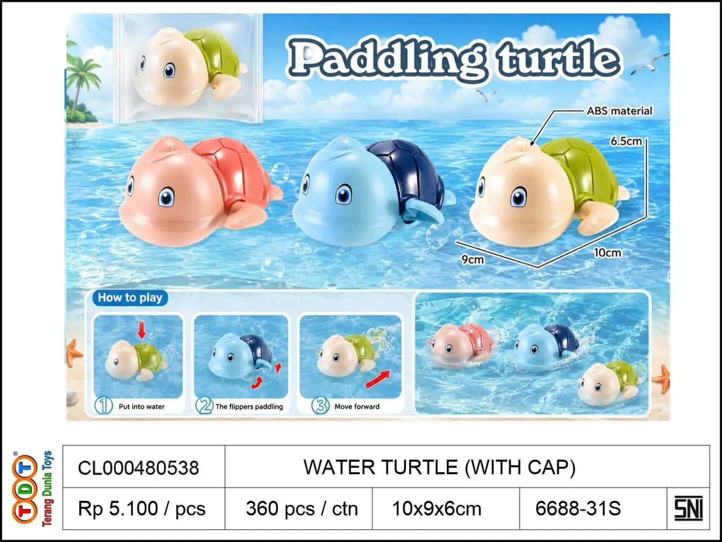 WATER TURTLE (WITH CAP)