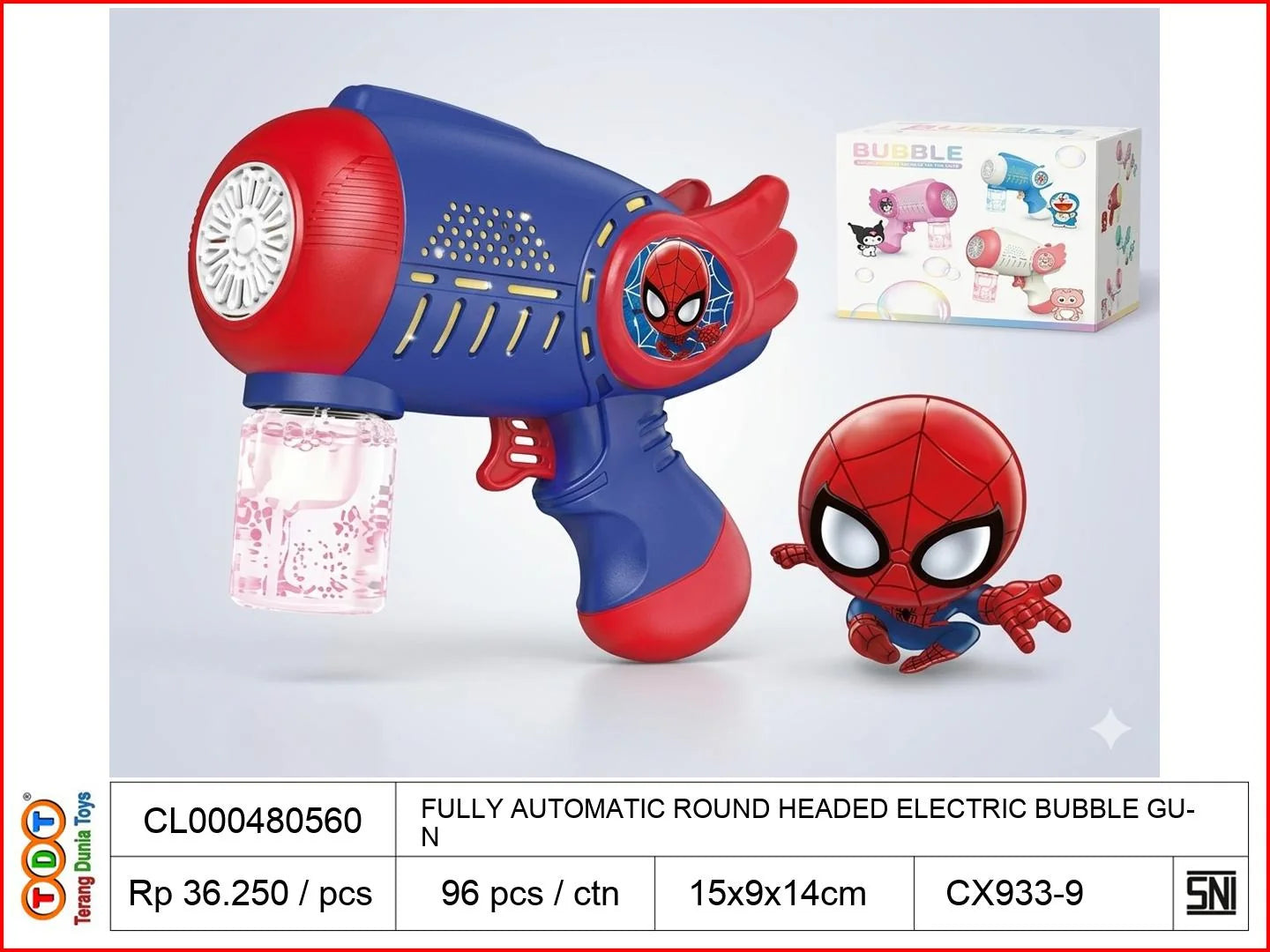 FULLY AUTOMATIC ROUND HEADED ELECTRIC BUBBLE GUN