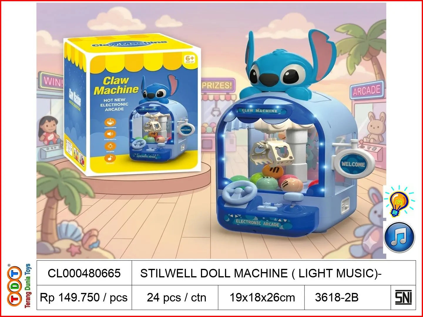 STILWELL DOLL MACHINE (WITH LIGHT MUSIC)