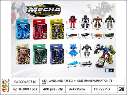 SEA, LAND, AND AIR SIX IN ONE TRANSFORMATION TEAM