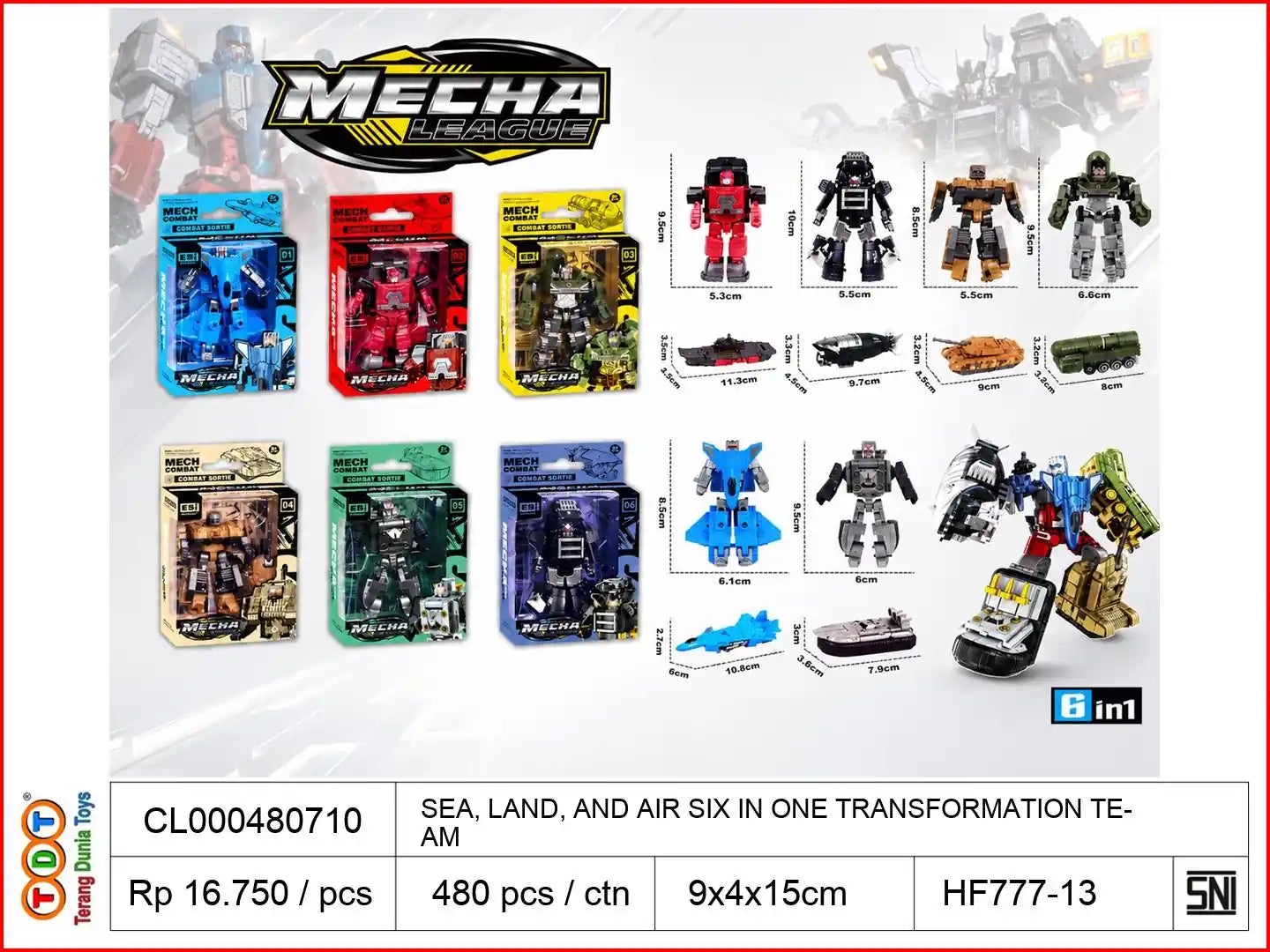SEA, LAND, AND AIR SIX IN ONE TRANSFORMATION TEAM