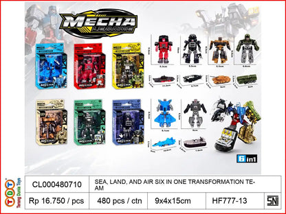 SEA, LAND, AND AIR SIX IN ONE TRANSFORMATION TEAM