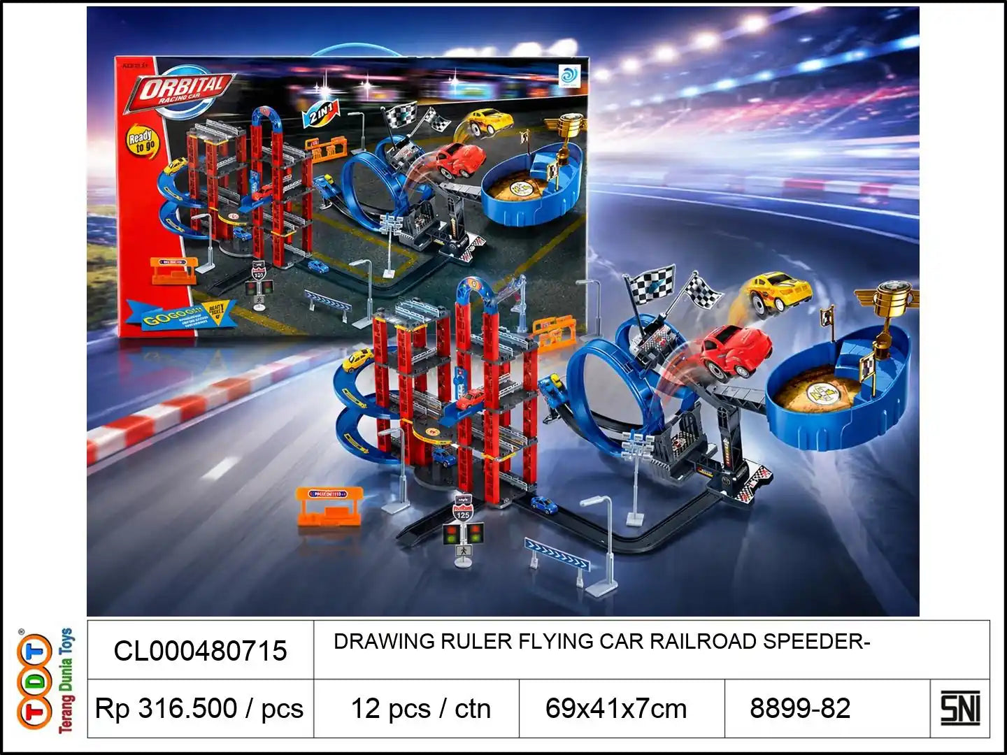 DRAWING RULER FLYING CAR RAILROAD SPEEDER