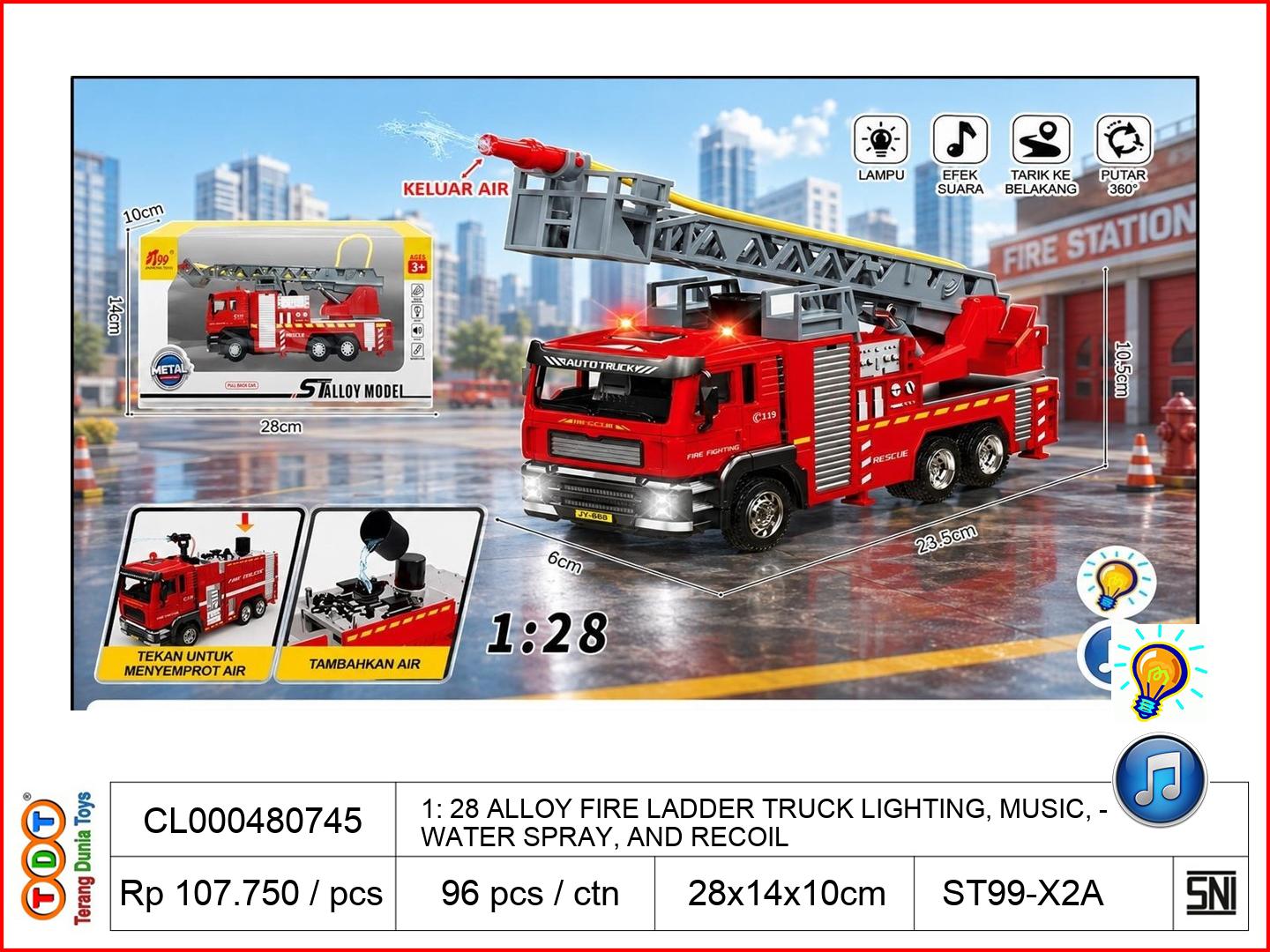 1: 28 ALLOY FIRE LAD