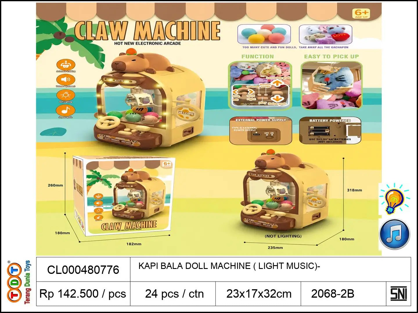 KAPI BALA DOLL MACHINE (WITH LIGHT MUSIC)