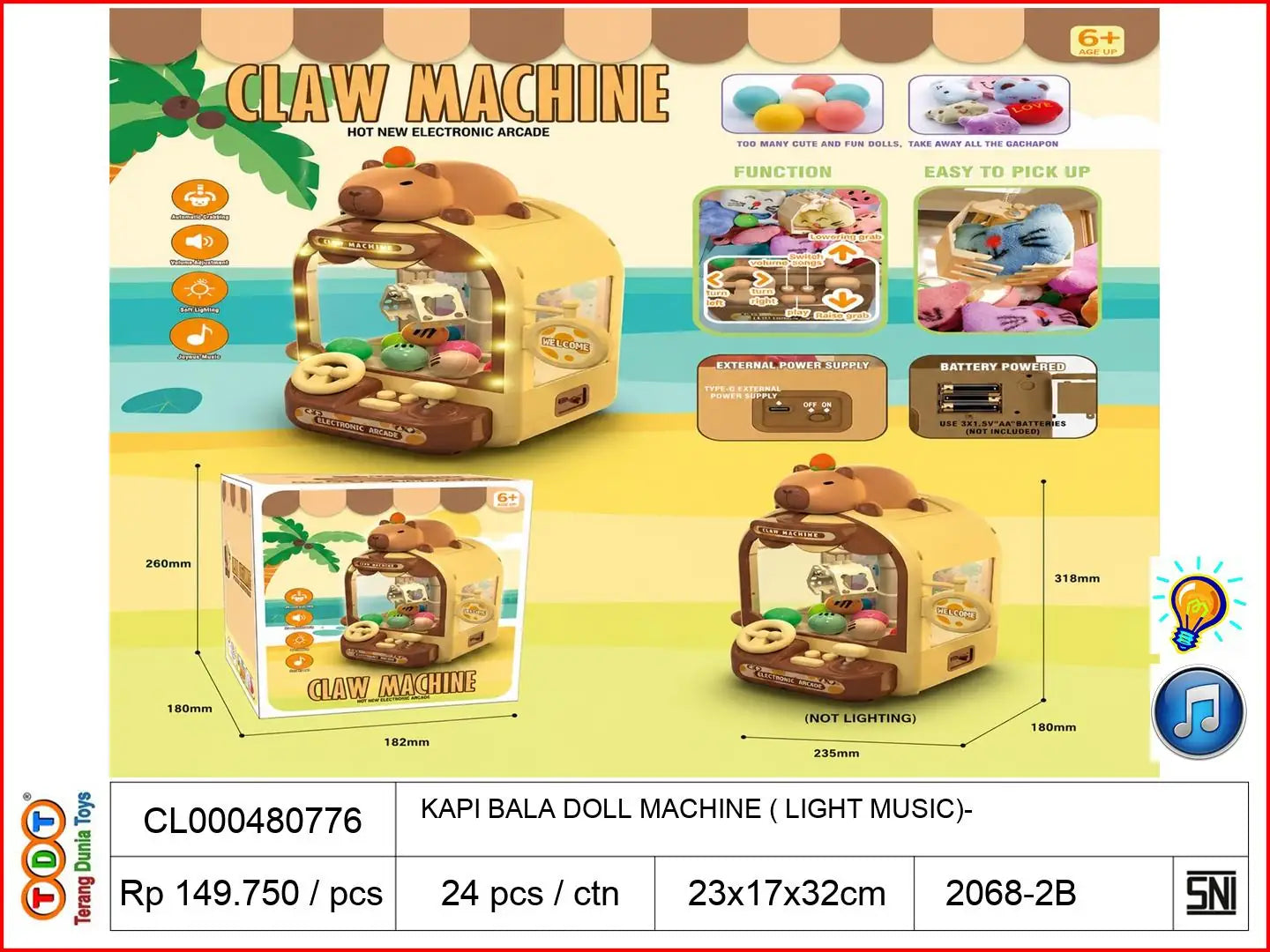 KAPI BALA DOLL MACHINE (WITH LIGHT MUSIC)