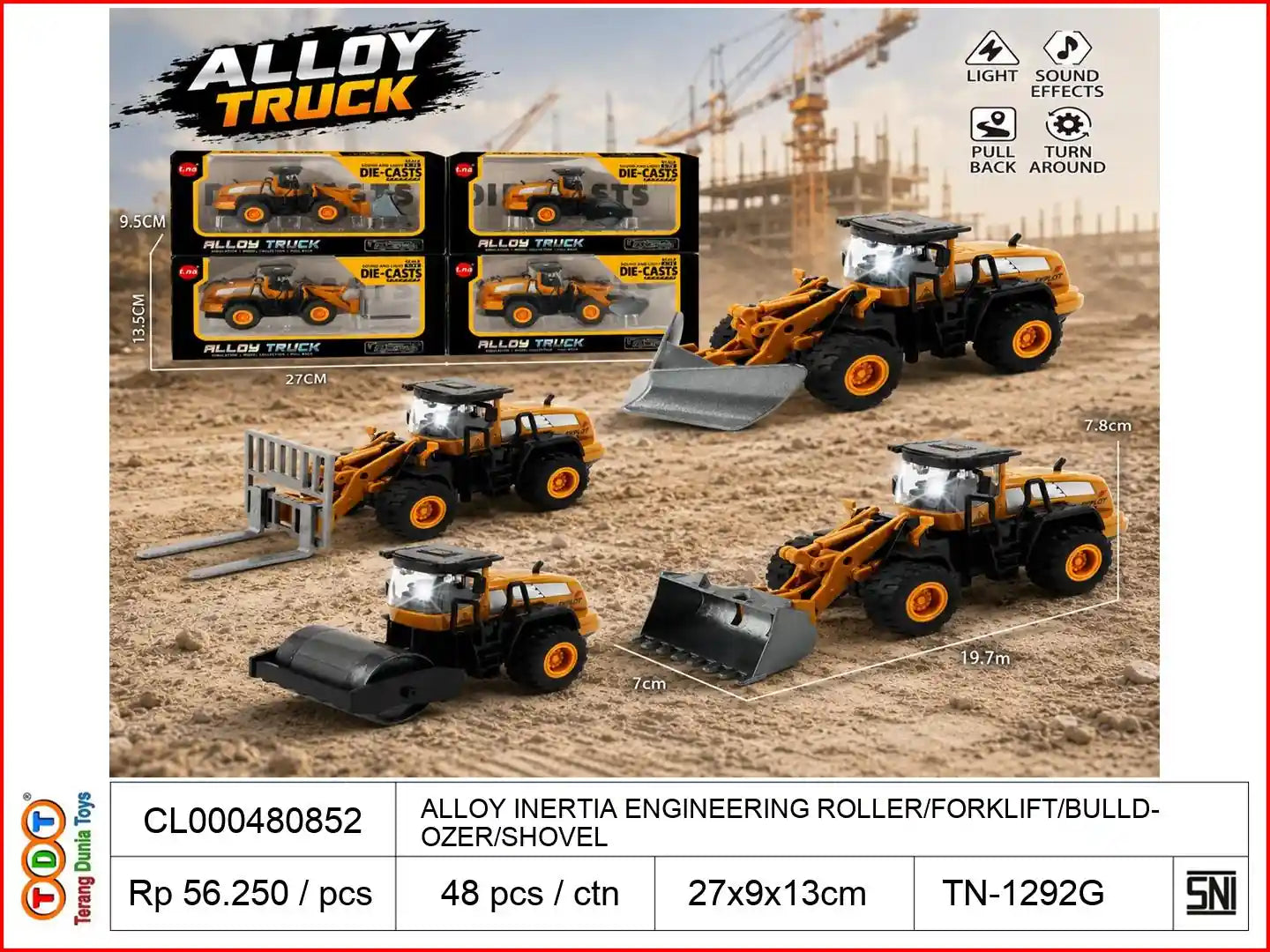 ALLOY INERTIA ENGINEERING ROLLER/FORKLIFT/BULLDOZER/SHOVEL