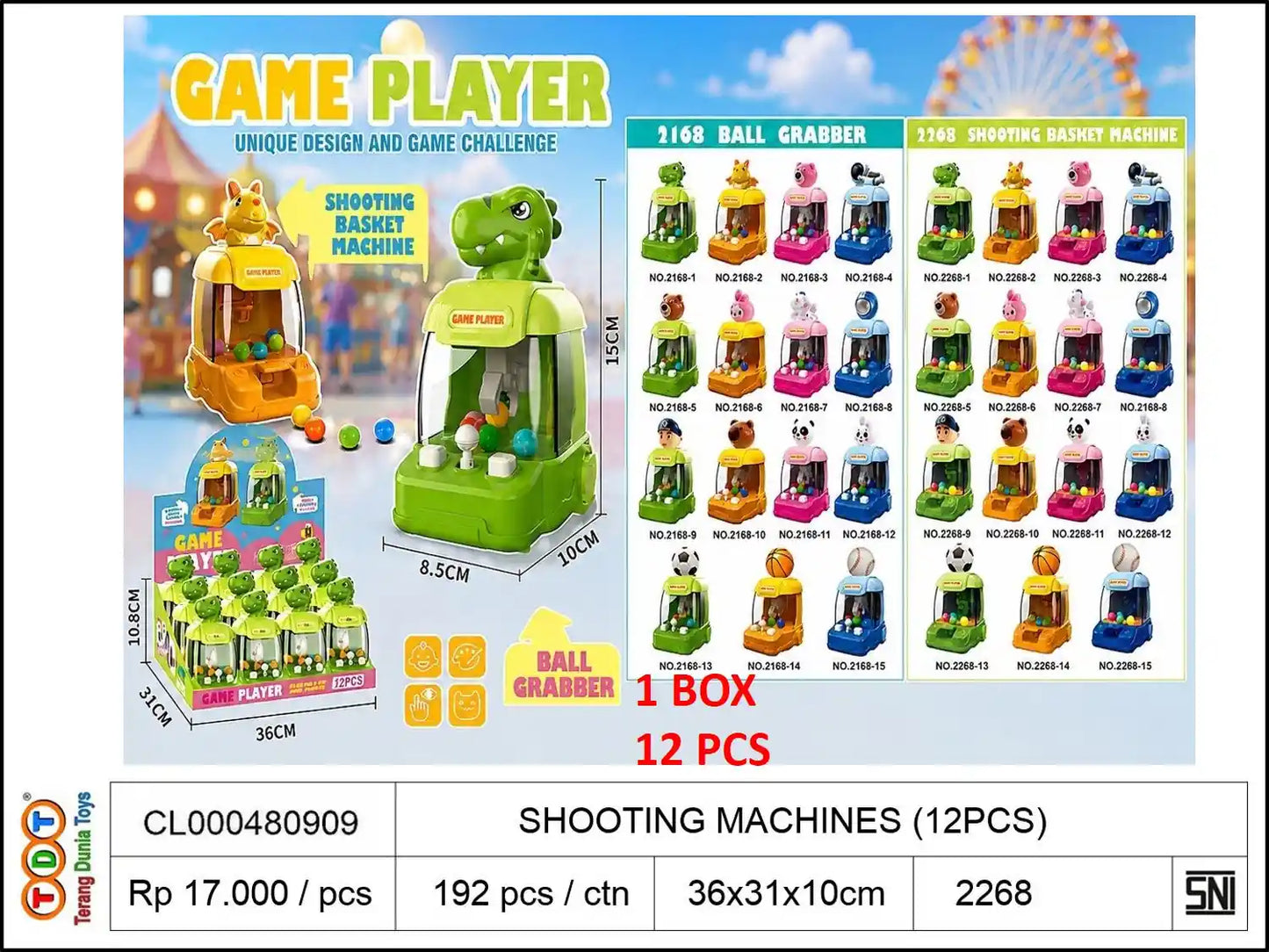 SHOOTING MACHINES (12PCS)