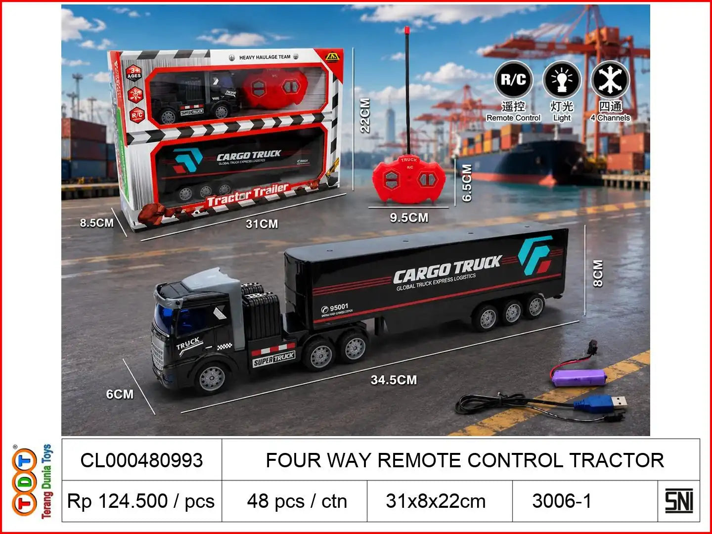 FOUR WAY REMOTE CONTROL TRACTOR