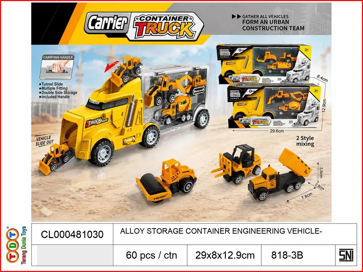 ALLOY STORAGE CONTAINER ENGINEERING VEHICLE

TAGS : KENDARAAN MAINAN MOBIL MOBILAN DIECAST METAL BESI ALLOY SET ISI BANYAK PAKET KOLEKSI MINIATUR HOTWHEELS HOT WHEELS KONTAINER TRUK GARASI