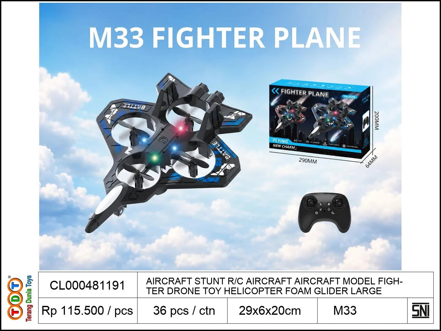 AIRCRAFT STUNT REMOTE CONTROL AIRCRAFT AIRCRAFT MODEL FIGHTER DRONE TOY HELICOPTER FOAM GLIDER LARGE