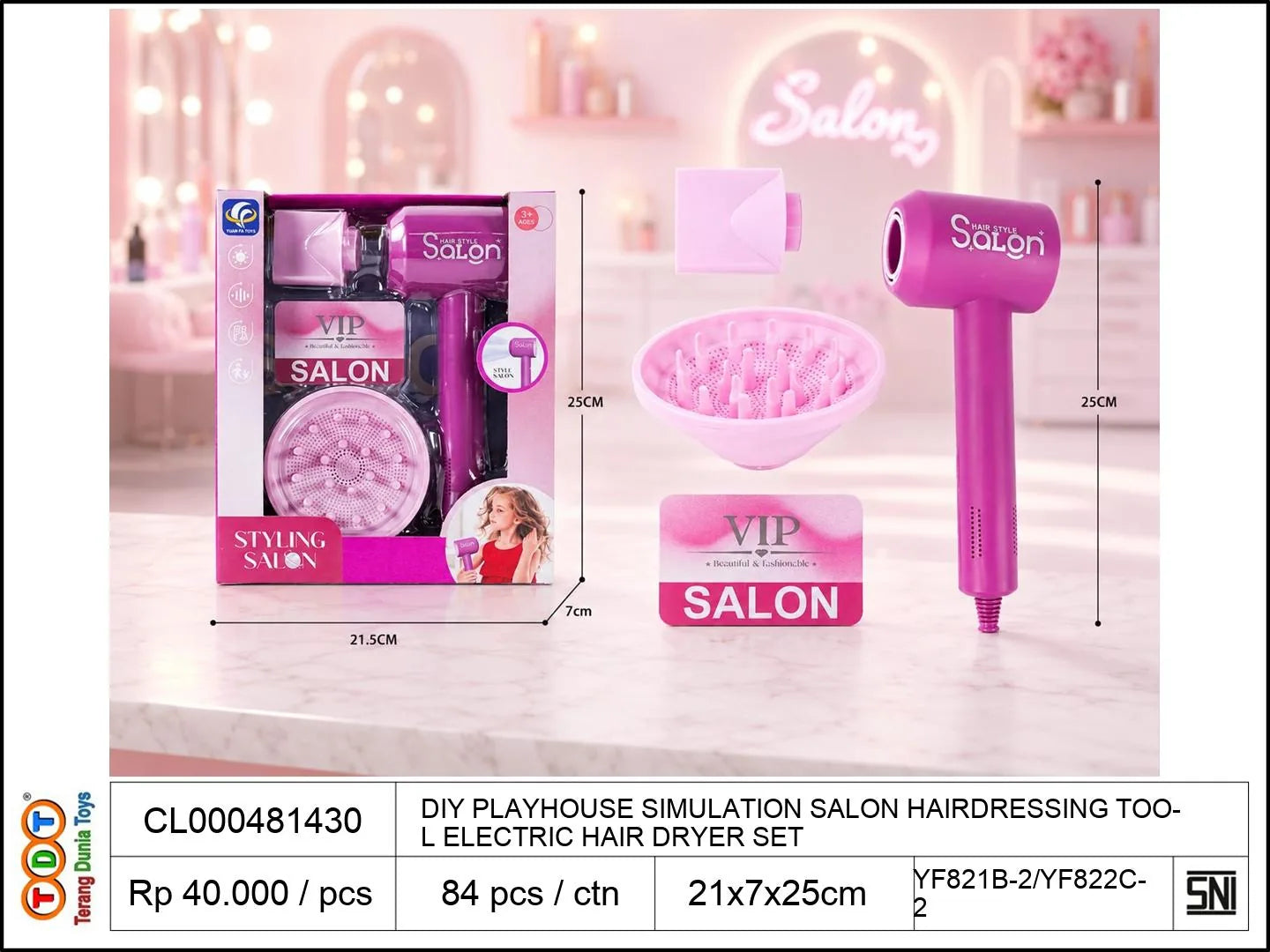 DIY PLAYHOUSE SIMULATION SALON HAIRDRESSING TOOL ELECTRIC HAIR DRYER SET