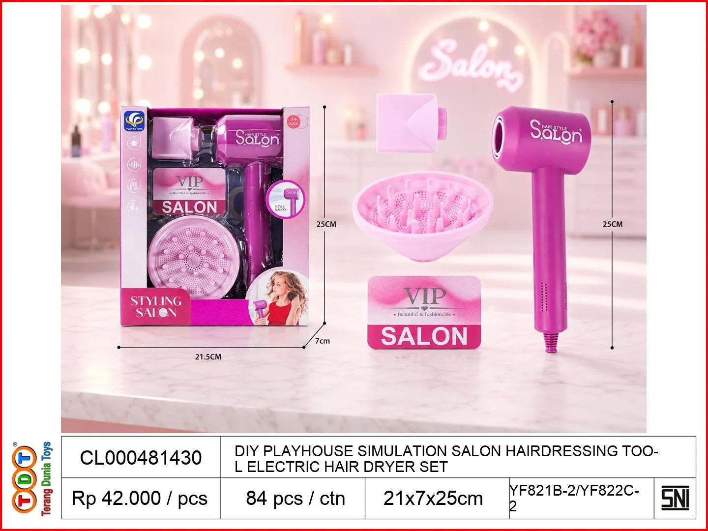 DIY PLAYHOUSE SIMULATION SALON HAIRDRESSING TOOL ELECTRIC HAIR DRYER SET