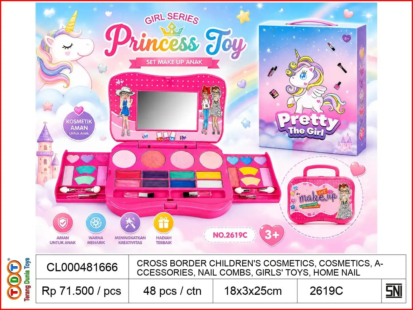 CROSS BORDER CHILDREN'S COSMETICS, COSMETICS, ACCESSORIES, NAIL COMBS, GIRLS' TOYS, HOME NAIL BEAUTY, MAKEUP BOX, NEW DIY SET