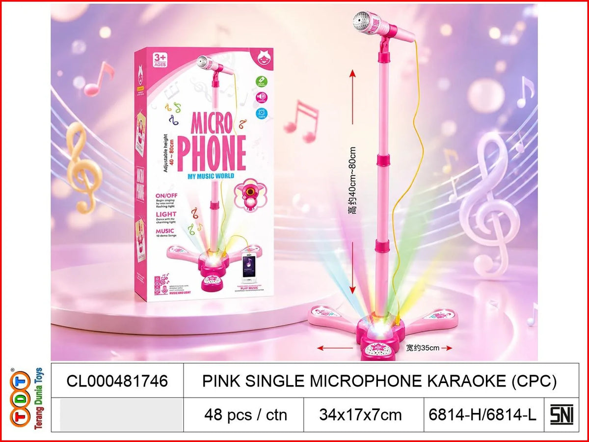 PINK SINGLE MICROPHONE KARAOKE (CPC)

TAGS : ALAT MUSIK MIC MIKROFON MICROPHONE KARAOKE NYANYI VOKAL SPEAKER PENGERAS STANDING