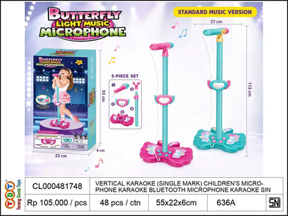 VERTICAL KARAOKE (SINGLE MARK) CHILDREN'S MICROPHONE KARAOKE BLUETOOTH MICROPHONE KARAOKE SINGING MACHINE