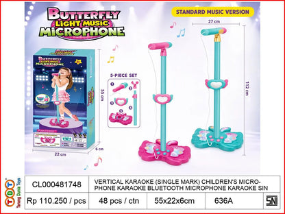 VERTICAL KARAOKE (SINGLE MARK) CHILDREN'S MICROPHONE KARAOKE BLUETOOTH MICROPHONE KARAOKE SINGING MACHINE
