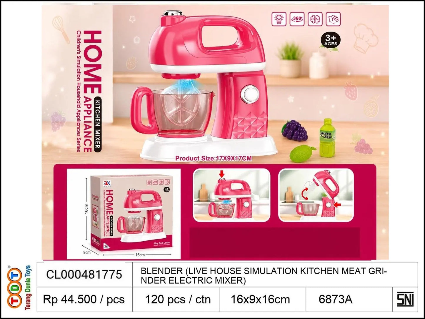 BLENDER (LIVE HOUSE SIMULATION KITCHEN MEAT GRINDER ELECTRIC MIXER)