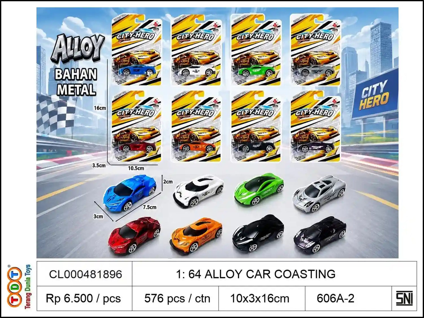 1: 64 ALLOY CAR COASTING