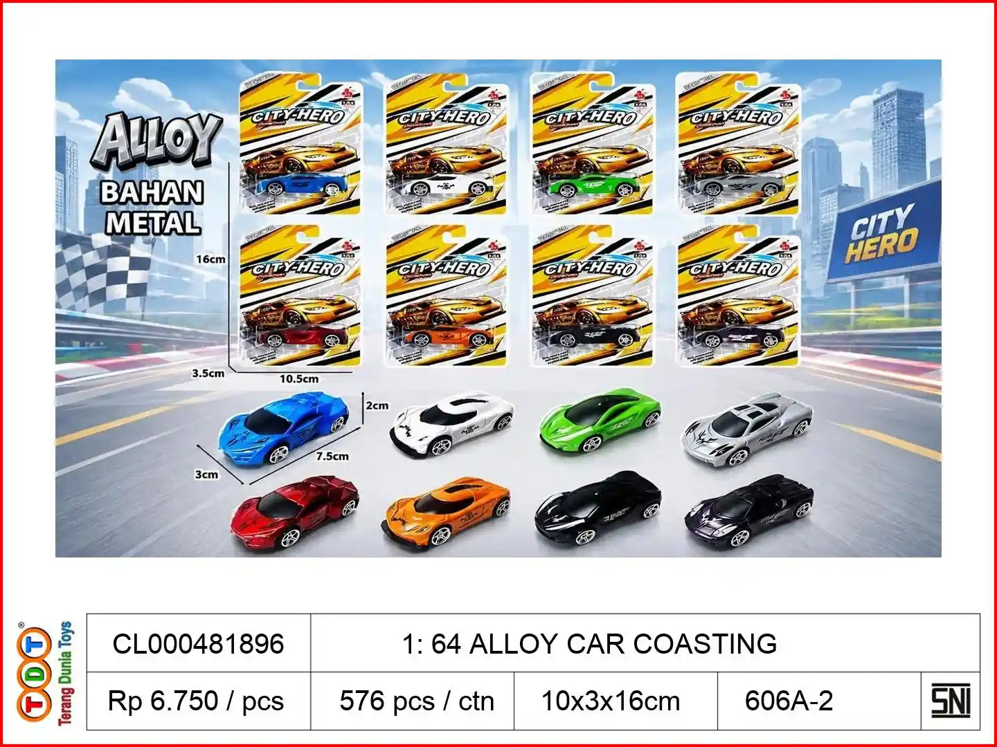 1: 64 ALLOY CAR COASTING