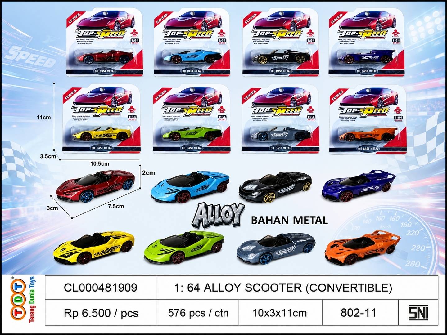 1: 64 ALLOY SCOOTER