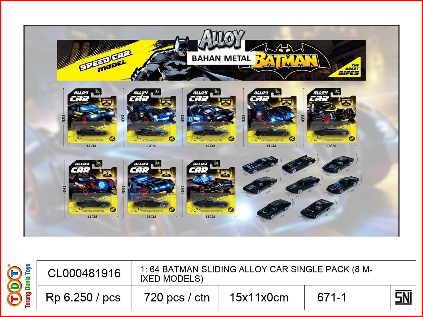 1: 64 BATMAN SLIDING