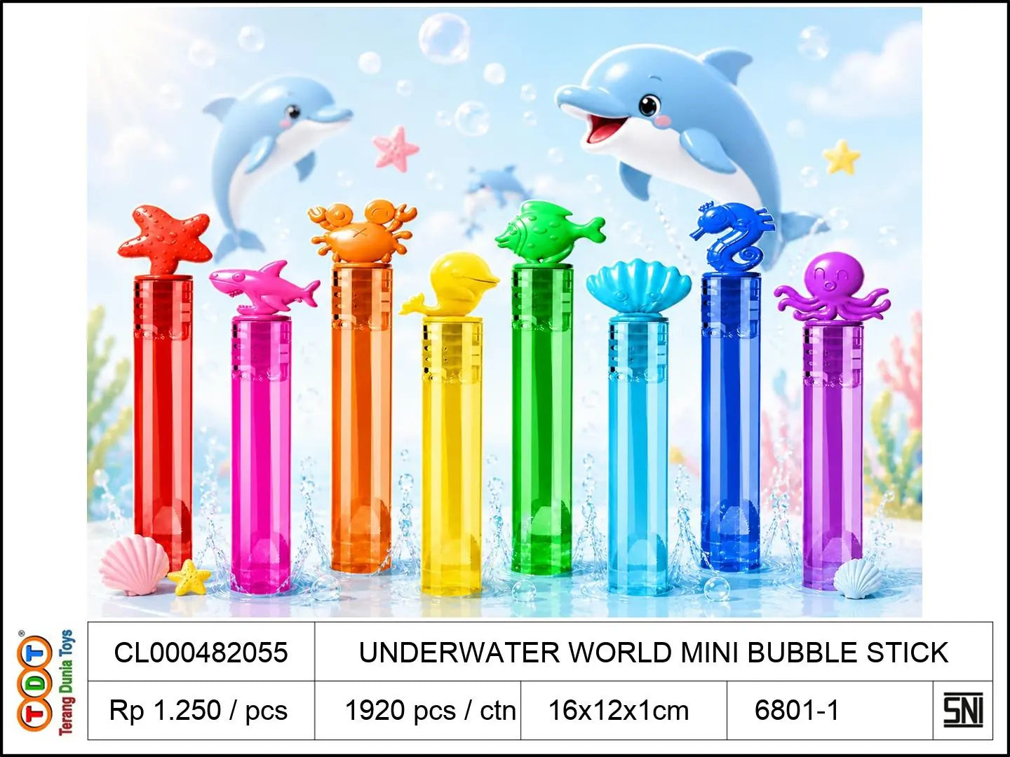 UNDERWATER WORLD MINI BUBBLE STICK