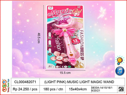 (LIGHT PINK) MUSIC LIGHT MAGIC WAND