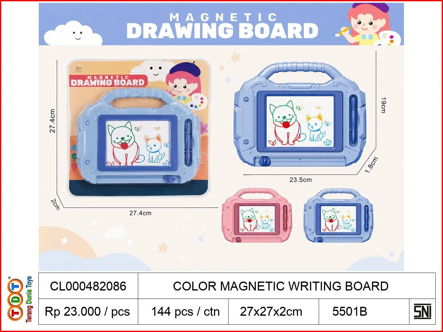 COLOR MAGNETIC WRITING BOARD